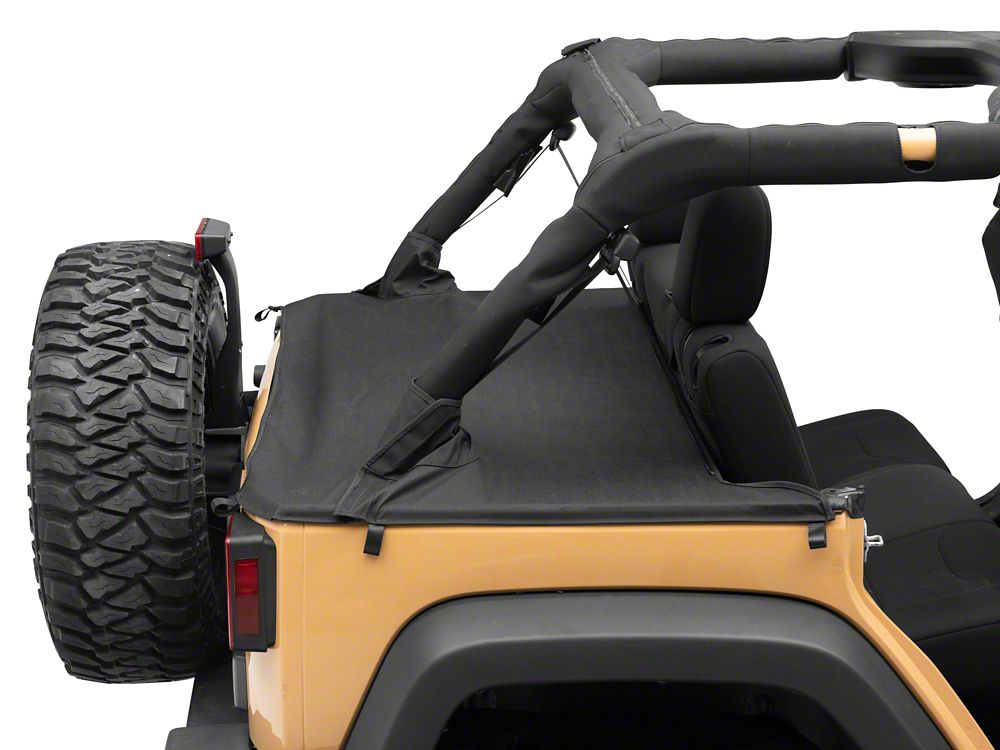 RedRock Tonneau Cover; Black Diamond (07-18 Jeep Wrangler JK 4-Door)