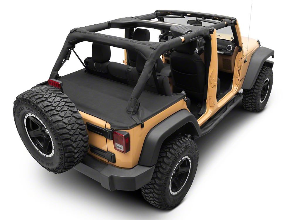 RedRock Tonneau Cover; Black Diamond (07-18 Jeep Wrangler JK 4-Door)