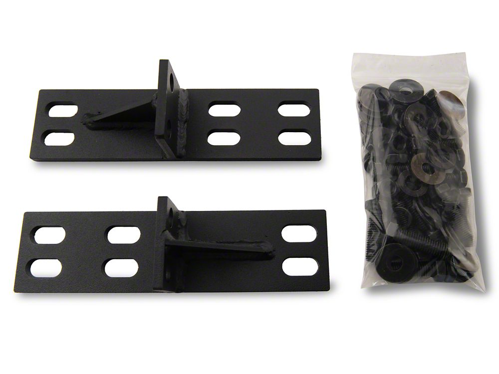 Jeep Licensed by RedRock Double Tubular Rear Bumper with Receiver Hitch and Jeep Logo; Textured Black (87-06 Jeep Wrangler YJ & TJ)