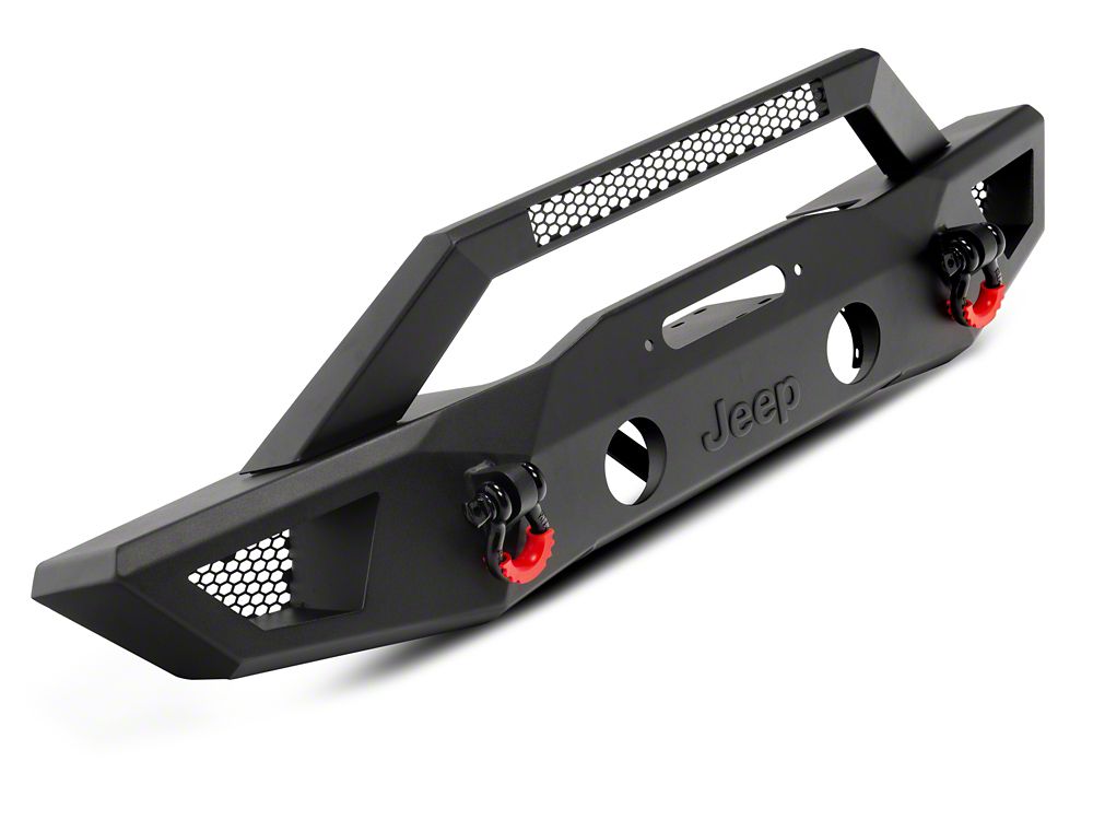 Jeep Licensed by RedRock HD Slim Front Bumper with Jeep Logo (07-18 Jeep Wrangler JK)