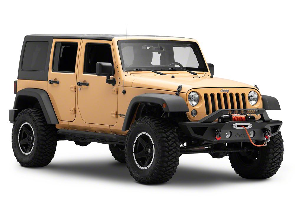 Jeep Licensed by RedRock HD Slim Front Bumper with Jeep Logo (07-18 Jeep Wrangler JK)