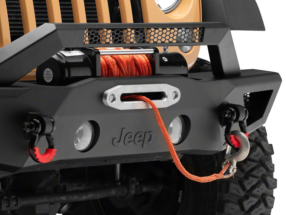 Jeep Licensed by RedRock HD Slim Front Bumper with Jeep Logo (07-18 Jeep Wrangler JK)