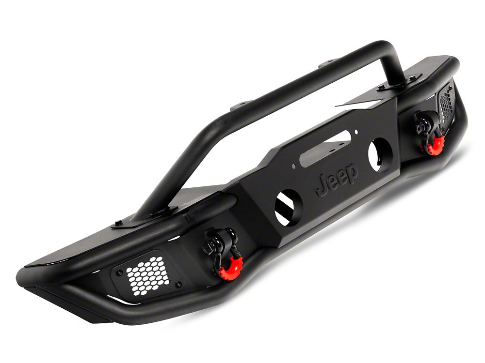 Jeep Licensed by RedRock HD Tubular Front Bumper with Jeep Logo (07-18 Jeep Wrangler JK)