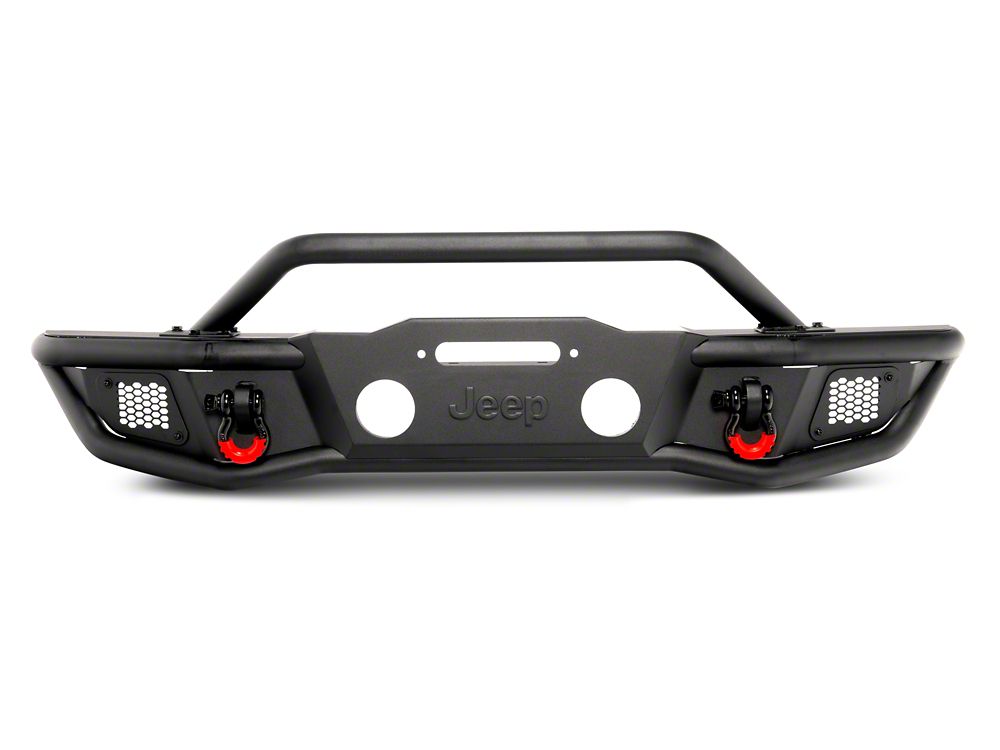 Jeep Licensed by RedRock HD Tubular Front Bumper with Jeep Logo (07-18 Jeep Wrangler JK)