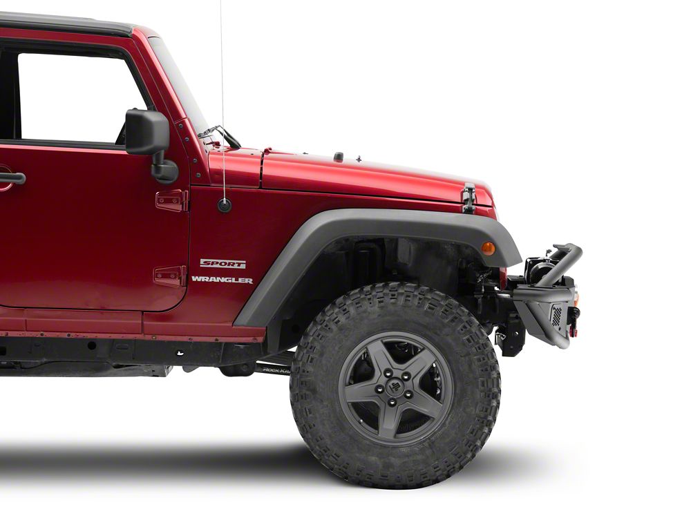Jeep Licensed by RedRock HD Tubular Front Bumper with Jeep Logo (07-18 Jeep Wrangler JK)
