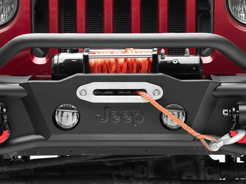 Jeep Licensed by RedRock HD Tubular Front Bumper with Jeep Logo (07-18 Jeep Wrangler JK)