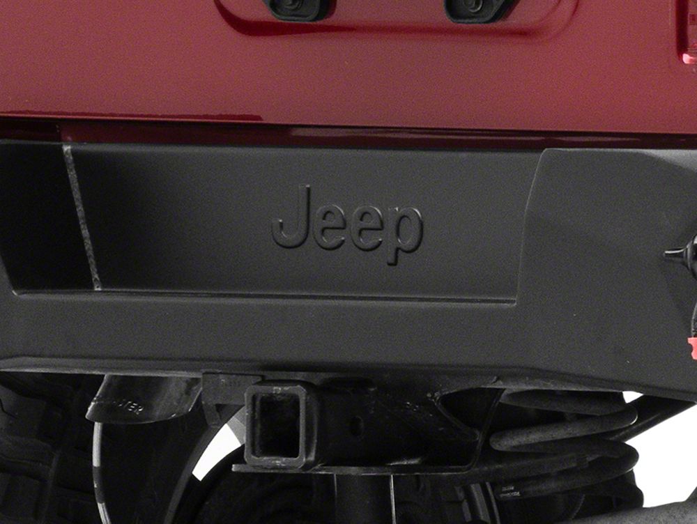 Jeep Licensed by RedRock HD Slim Rear Bumper with Jeep Logo (07-18 Jeep Wrangler JK)