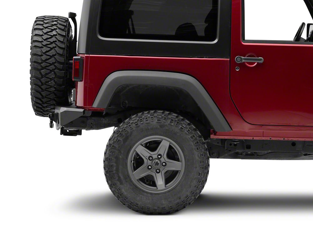 Jeep Licensed by RedRock HD Slim Rear Bumper with Jeep Logo (07-18 Jeep Wrangler JK)