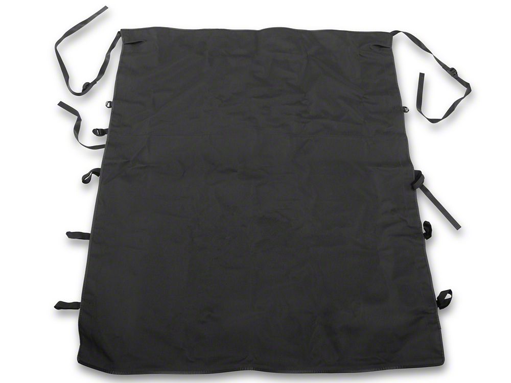 RedRock Extended Bikini Top; Black Denim (92-95 Jeep Wrangler YJ)