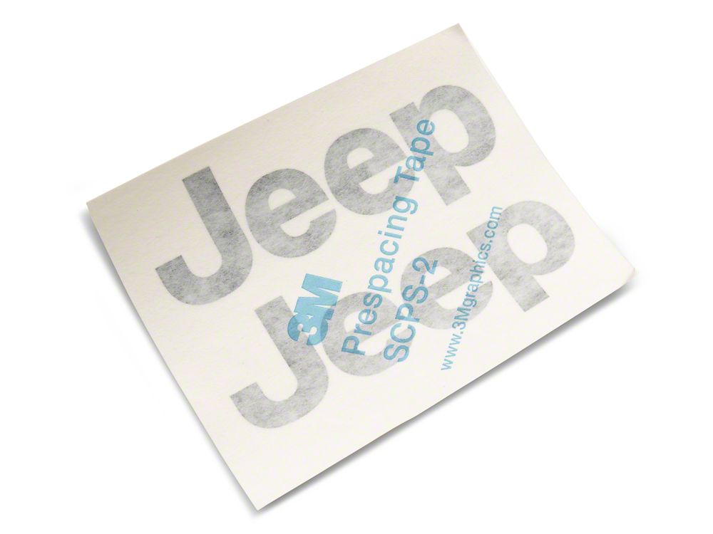Jeep Licensed by RedRock Side Logo; Gloss Black (97-06 Jeep Wrangler TJ)
