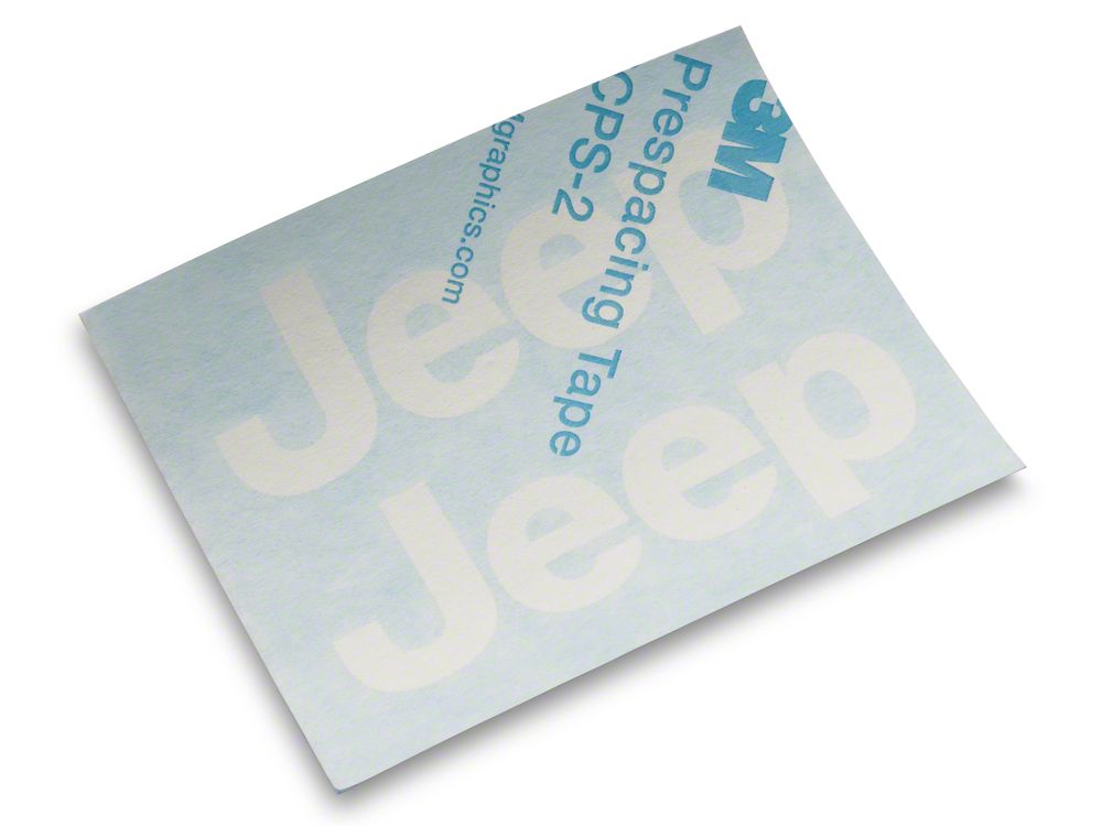 Jeep Licensed by RedRock Side Logo; White (97-06 Jeep Wrangler TJ)