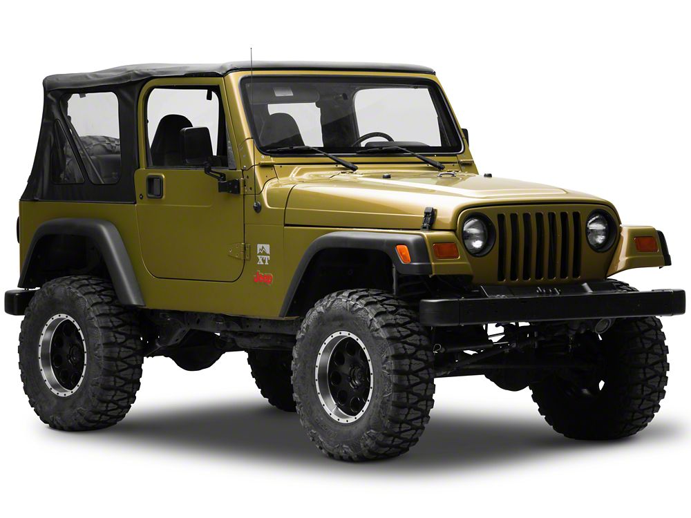 Jeep Licensed by RedRock Side Logo; Red (97-06 Jeep Wrangler TJ)