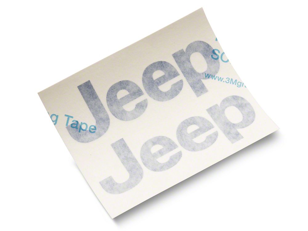 Jeep Licensed by RedRock Side Logo; Blue (97-06 Jeep Wrangler TJ)