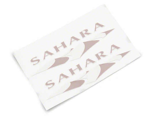 Jeep Licensed by RedRock Sahara Logo; Dark (87-18 Jeep Wrangler YJ, TJ & JK)