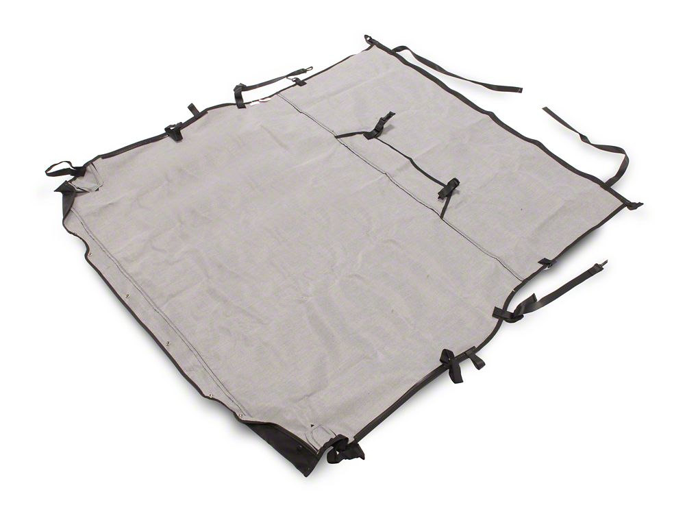 RedRock Extended Bikini Top; Black Diamond (07-10 Jeep Wrangler JK 2-Door)