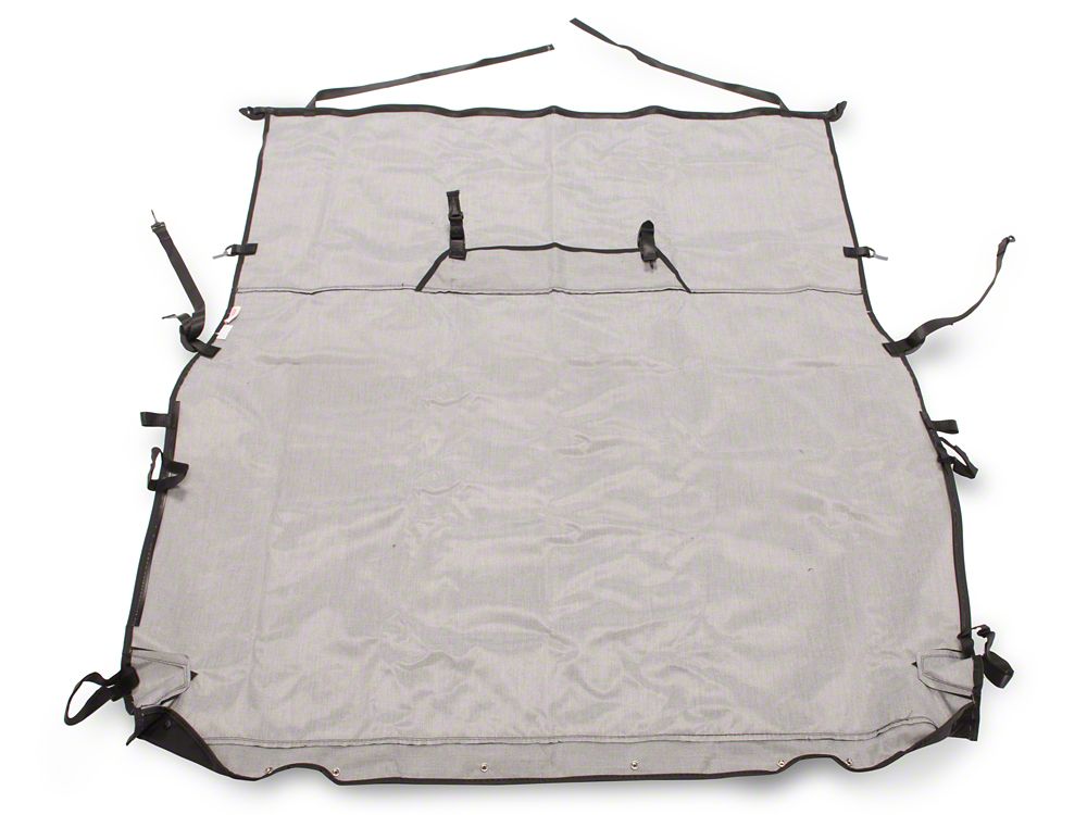 RedRock Extended Bikini Top; Black Diamond (07-10 Jeep Wrangler JK 2-Door)