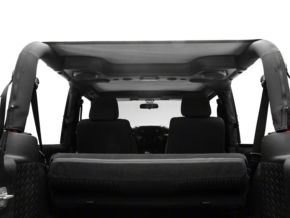 RedRock Extended Bikini Top; Black Diamond (11-18 Jeep Wrangler JK 2-Door)
