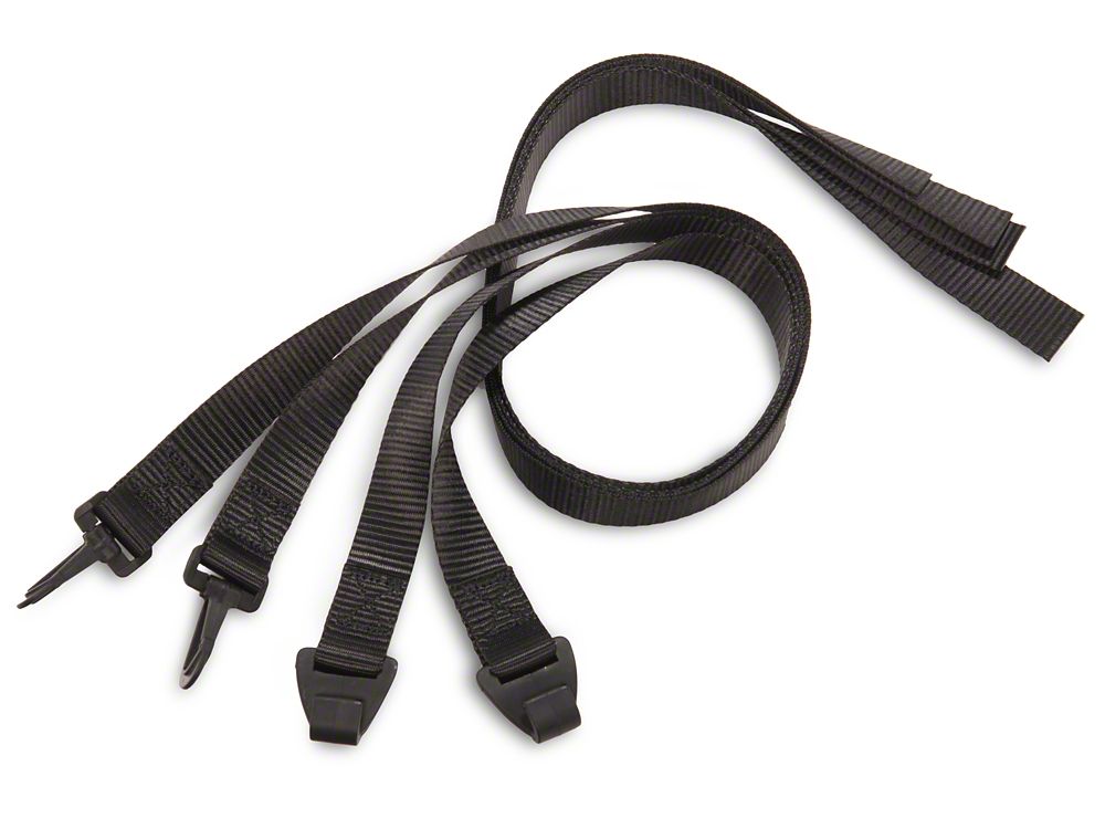 RedRock Extended Bikini Top; Black Diamond (11-18 Jeep Wrangler JK 4-Door)