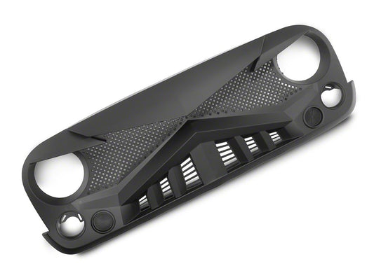 RedRock Hawk Grille; Matte Black (07-18 Jeep Wrangler JK)