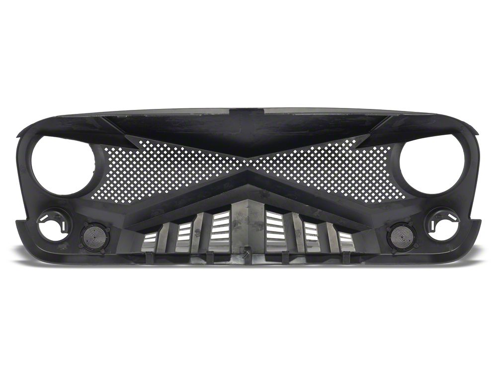 RedRock Hawk Grille; Matte Black (07-18 Jeep Wrangler JK)