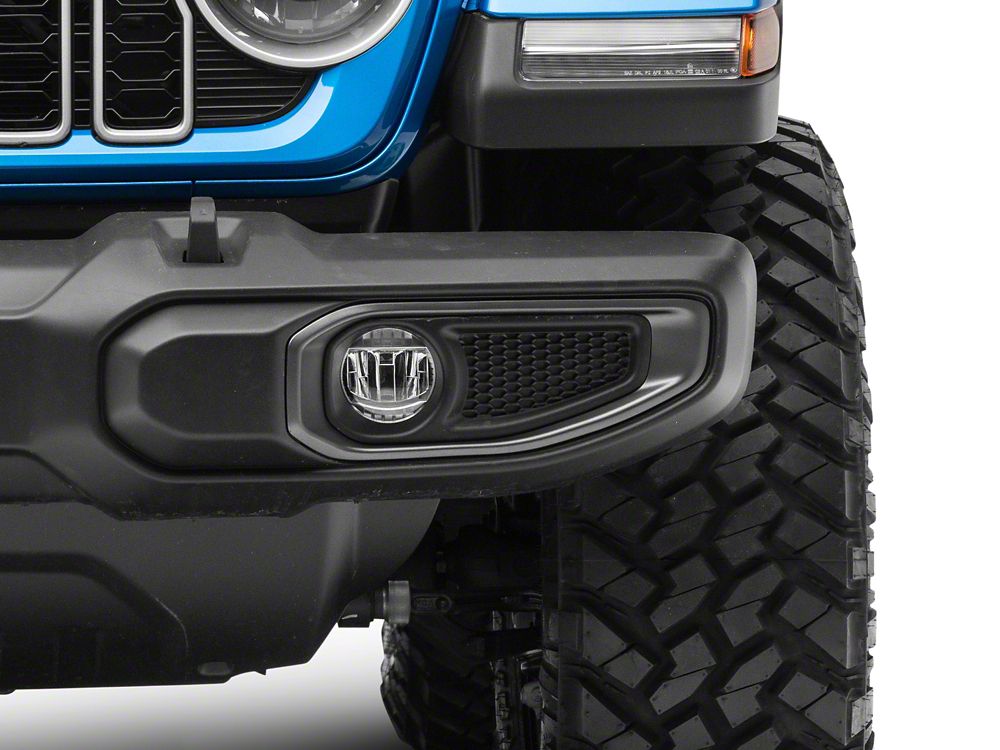 RedRock Fog Light Surround; Gray; Driver Side (18-25 Jeep Wrangler JL Sahara)