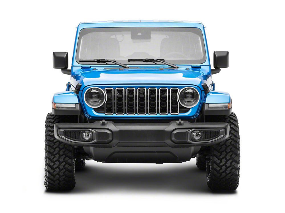 RedRock Fog Light Surround; Gray; Driver Side (18-25 Jeep Wrangler JL Sahara)