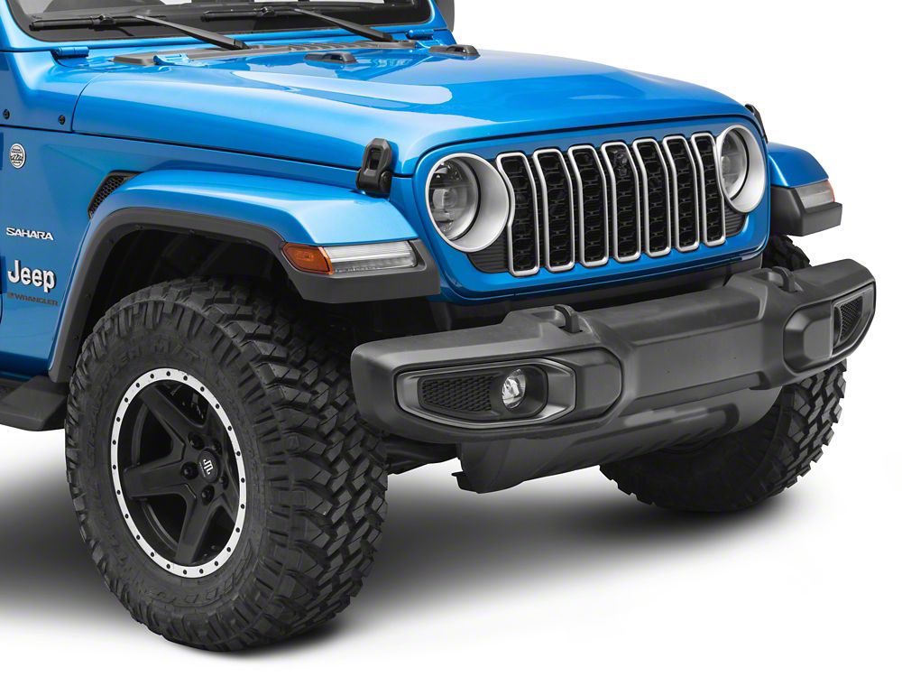 RedRock Fog Light Surround; Gray; Passenger Side (18-25 Jeep Wrangler JL Sahara)