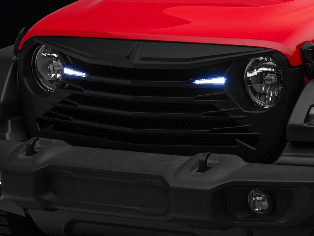 RedRock Tomahawk Grille with LED Lighting (18-25 Jeep Wrangler JL)