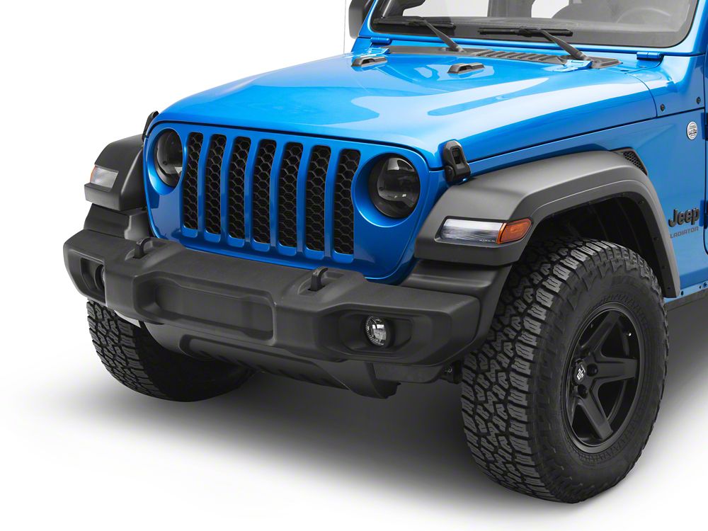 RedRock Headlight Covers; Smoked (18-25 Jeep Wrangler JL)