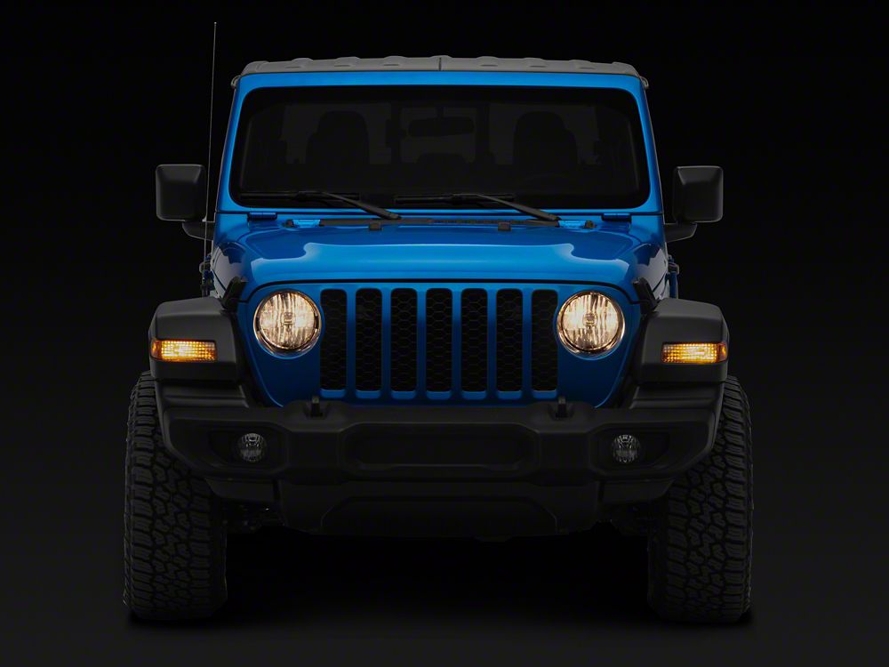RedRock Headlight Covers; Smoked (18-25 Jeep Wrangler JL)
