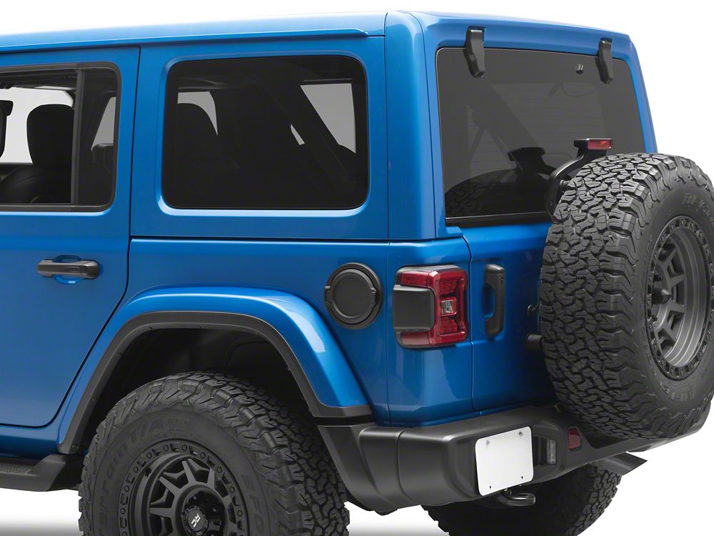 RedRock Fuel Filler Door; Matte Black (18-25 Jeep Wrangler JL)