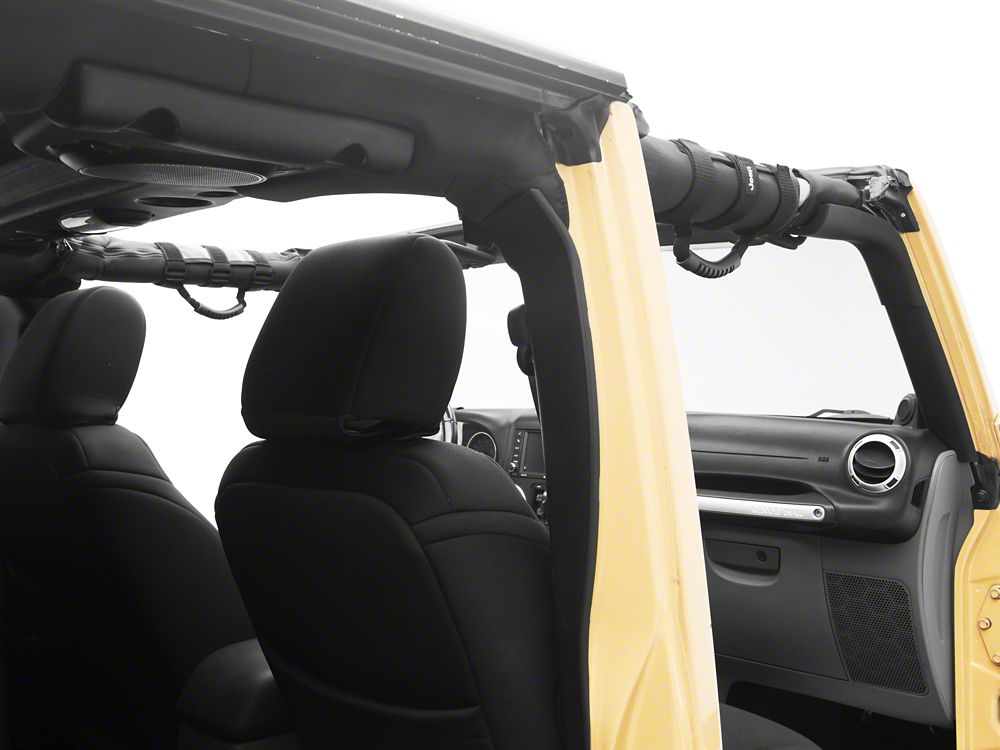 Jeep Licensed by RedRock Grab Handles with Jeep Logo (97-18 Jeep Wrangler TJ & JK)