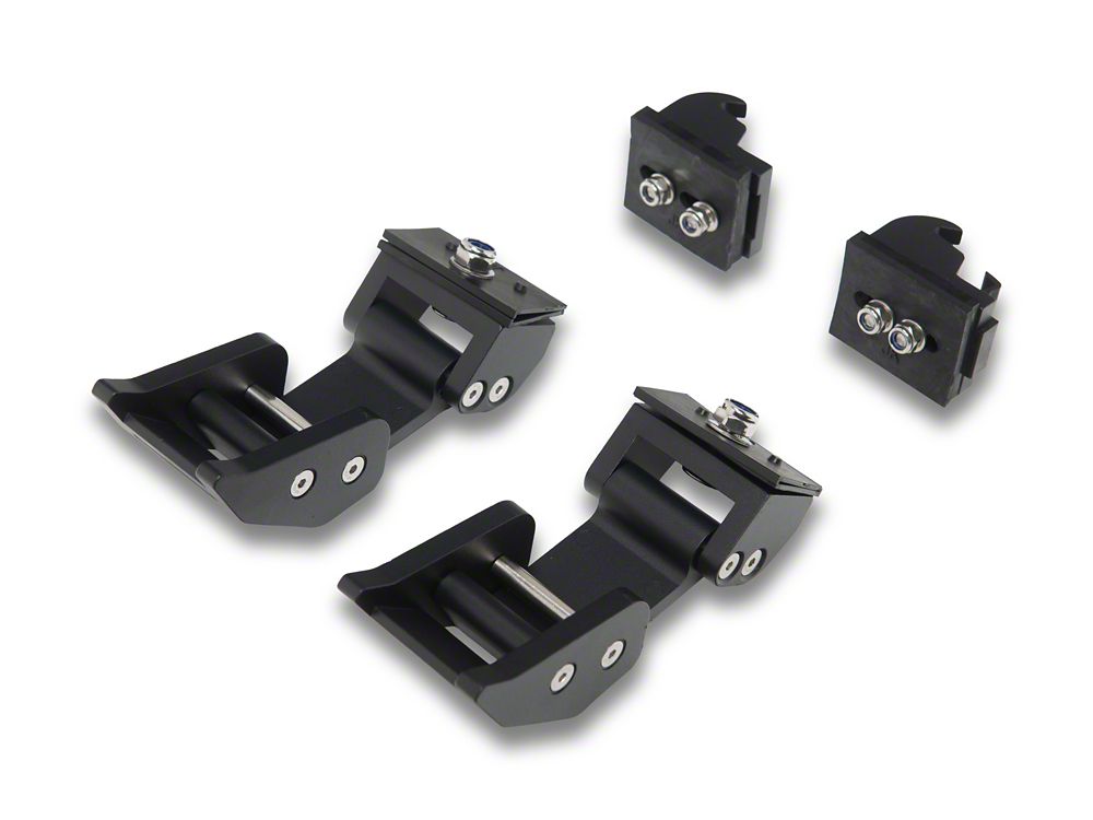 RedRock Billet Hood Catch Kit; Star (07-25 Jeep Wrangler JK & JL)