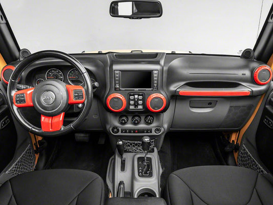 RedRock Interior Trim Kit; Red (11-18 Jeep Wrangler JK)