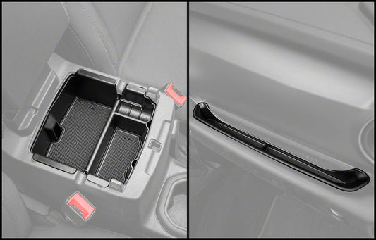RedRock Alterum Series Center Console Storage Organizer and Passenger Grab Handle Storage Tray (18-23 Jeep Wrangler JL)