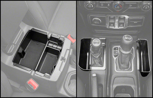 RedRock Alterum Series Center Console Storage Organizer and Tray (18-25 Jeep Wrangler JL)