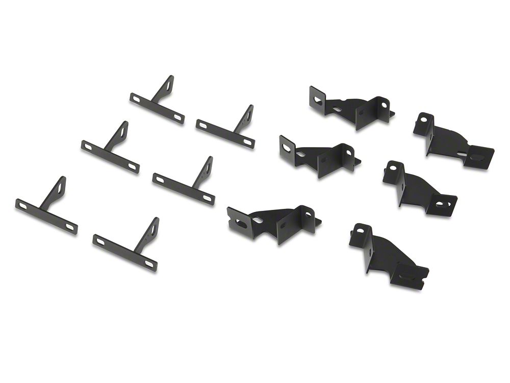 RedRock TC2 Drop Step Running Boards; Textured Black (07-18 Jeep Wrangler JK 4-Door)