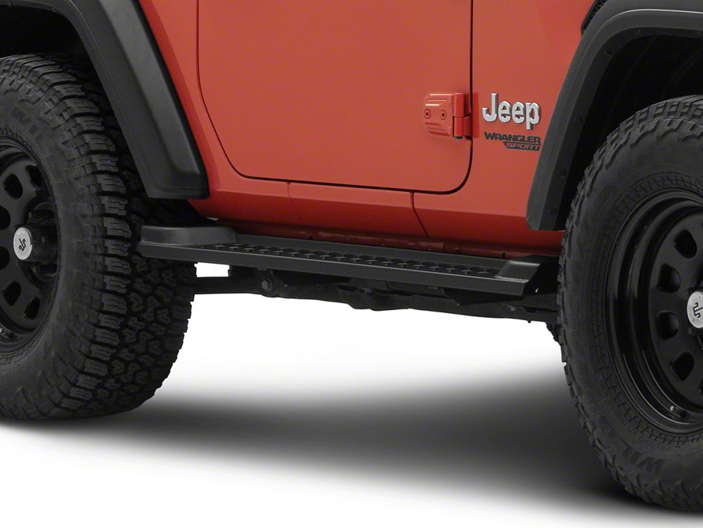 RedRock Heavy Duty Steel OE Style Side Steps (18-25 Jeep Wrangler JL 2-Door)