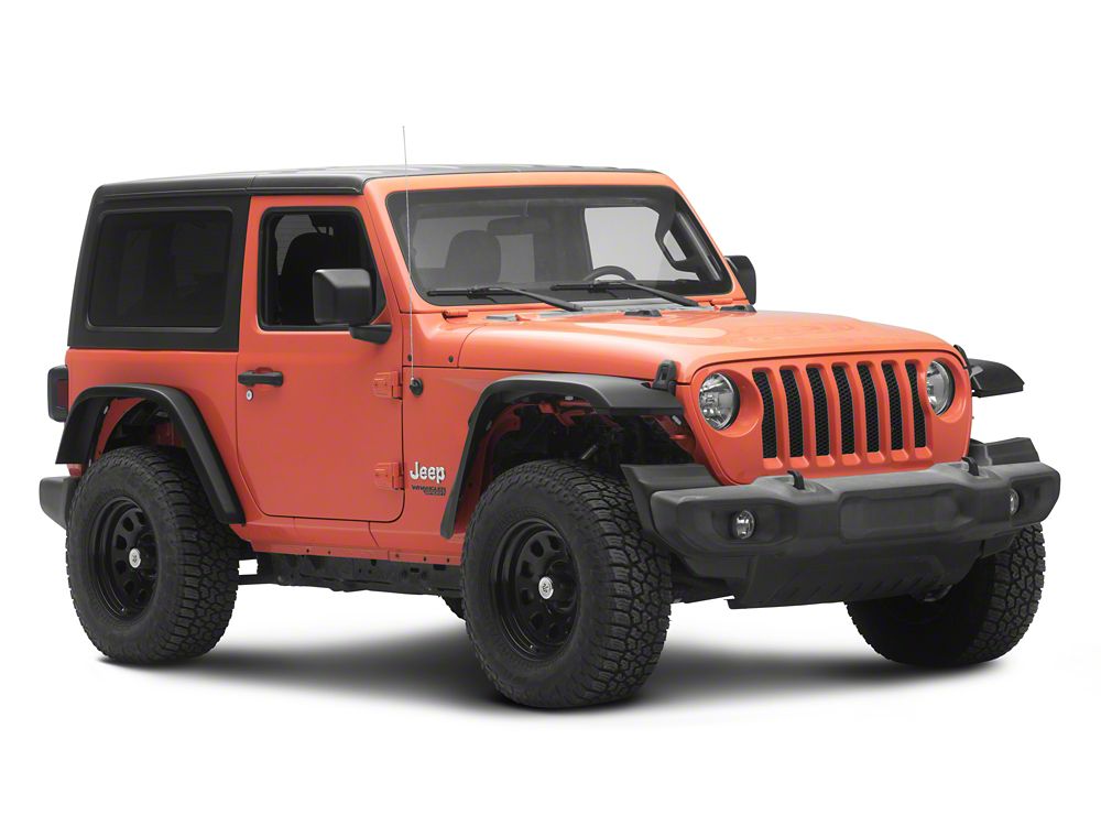 RedRock Flat Style Fender Flares with LED DRL and Turn Signals (18-25 Jeep Wrangler JL)