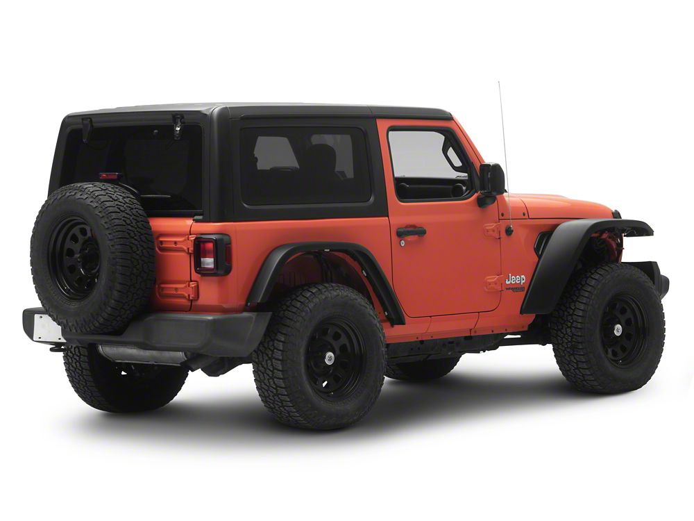 RedRock Flat Style Fender Flares with LED DRL and Turn Signals (18-25 Jeep Wrangler JL)