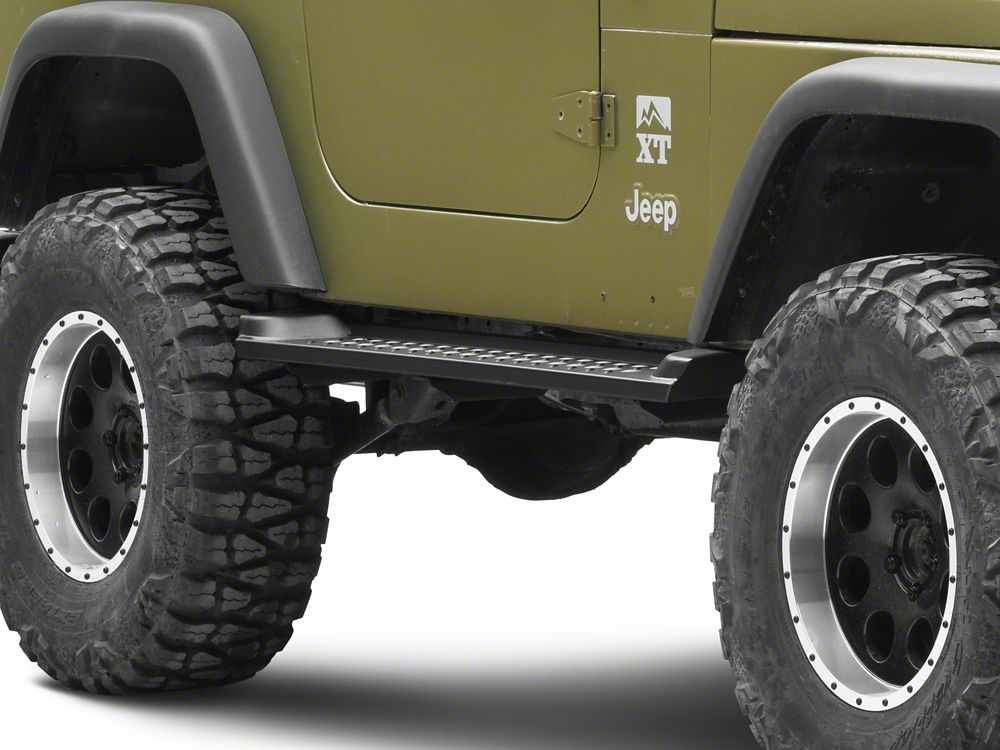 RedRock Heavy Duty Steel OE Style Side Steps (97-06 Jeep Wrangler TJ, Excluding Unlimited)