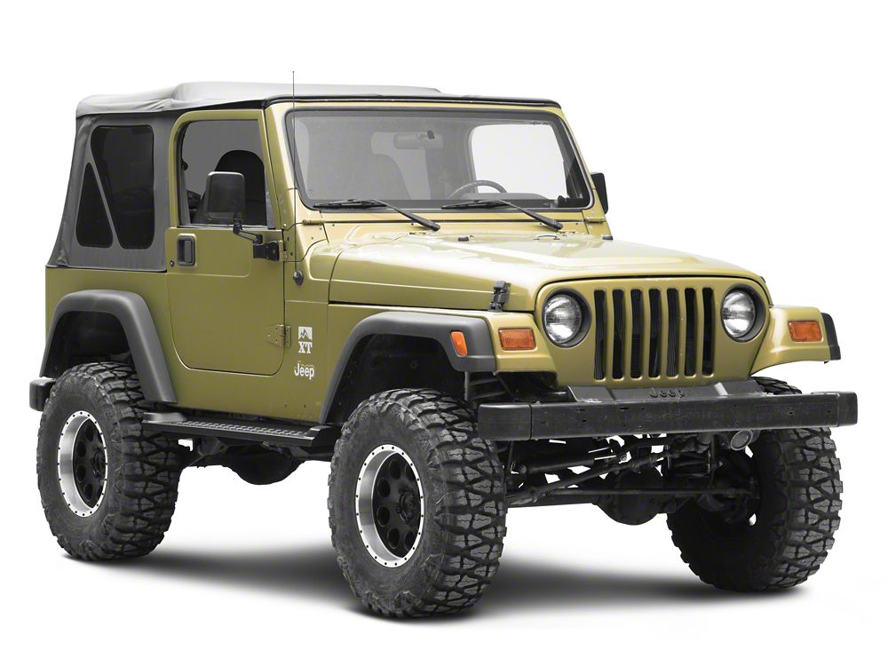 RedRock Heavy Duty Steel OE Style Side Steps (97-06 Jeep Wrangler TJ, Excluding Unlimited)