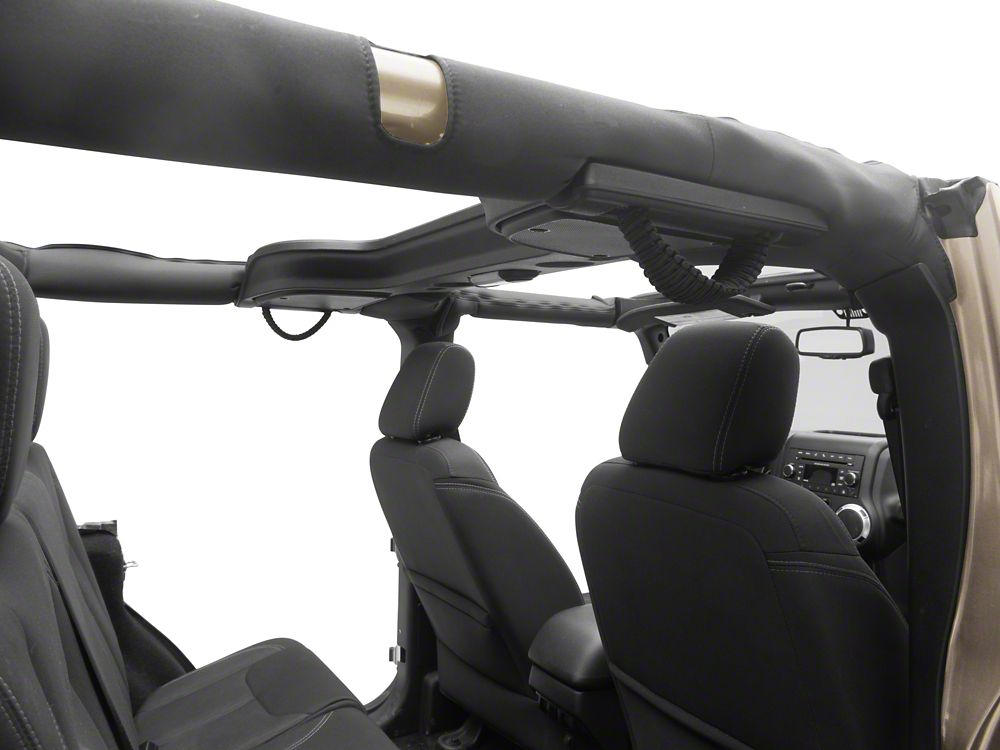 RedRock Paracord 3-in-1 Grab Handles; Black (07-18 Jeep Wrangler JK)