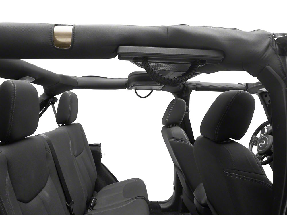 RedRock Paracord 3-in-1 Grab Handles; Black (07-18 Jeep Wrangler JK)