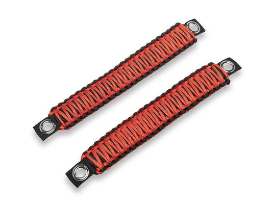 RedRock Paracord 3-in-1 Grab Handles; Red (07-18 Jeep Wrangler JK)