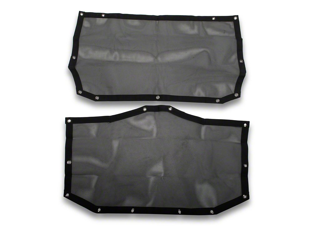 RedRock Mesh Sun Shade; Front and Rear; Black (24-25 Jeep Wrangler JL 4-Door)