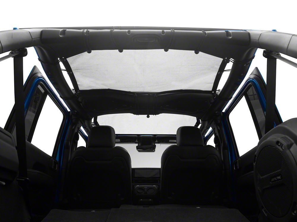 RedRock Mesh Sun Shade; Front and Rear; Black (24-25 Jeep Wrangler JL 4-Door)