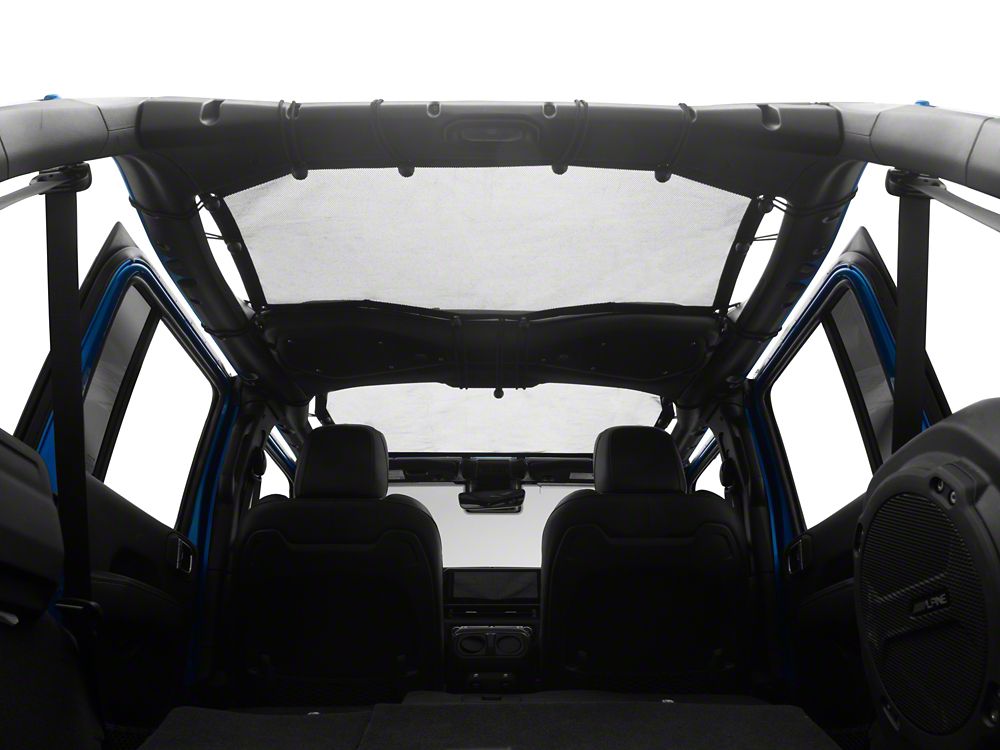 RedRock Mesh Sun Shade; Front and Rear; American Flag (24-25 Jeep Wrangler JL 4-Door)