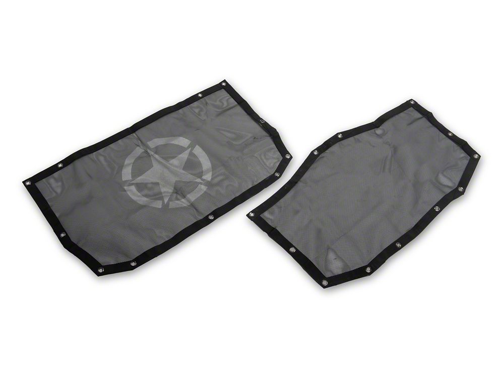 RedRock Mesh Sun Shade; Front and Rear; Star (24-25 Jeep Wrangler JL 4-Door)