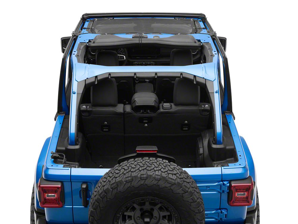 RedRock Mesh Sun Shade; Front; Black (24-25 Jeep Wrangler JL)